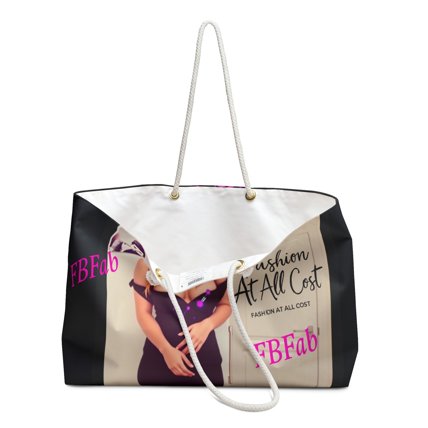 Chic Weekender Bag with Fashion Print - Stylish Travel Tote for Trendsetters