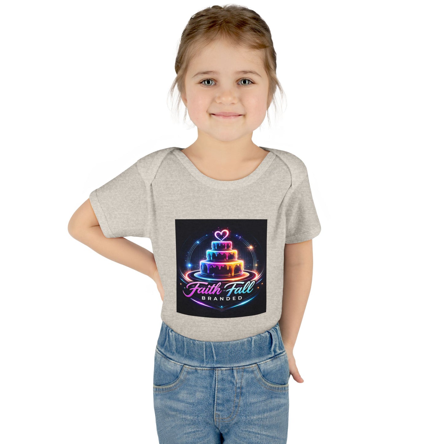 Infant Bodysuit — Neon Cake 'Faith, Fall, Brander' Baby Onesie