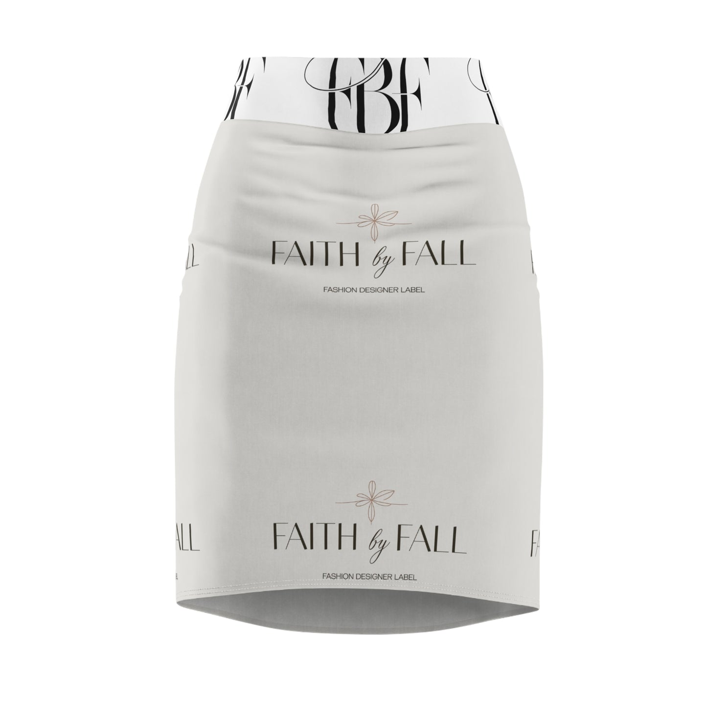 Chic Women's Pencil Skirt - AOP, Fashion Skirt, Stylish Workwear, Trendy Casual Outfit, Faith by Fall Fashion