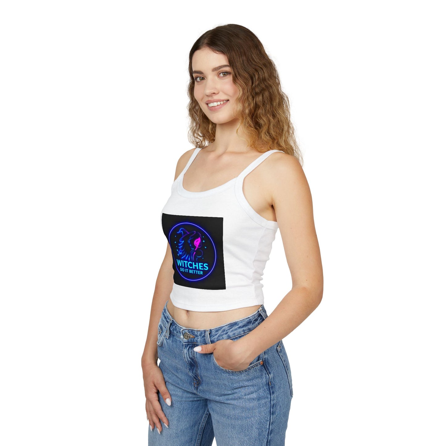 Women's Neon Graphic Tank Top - Perfect for Witches & Festival Lovers, Summer Fashion, Witchy Vibes, Occasions & Celebrations