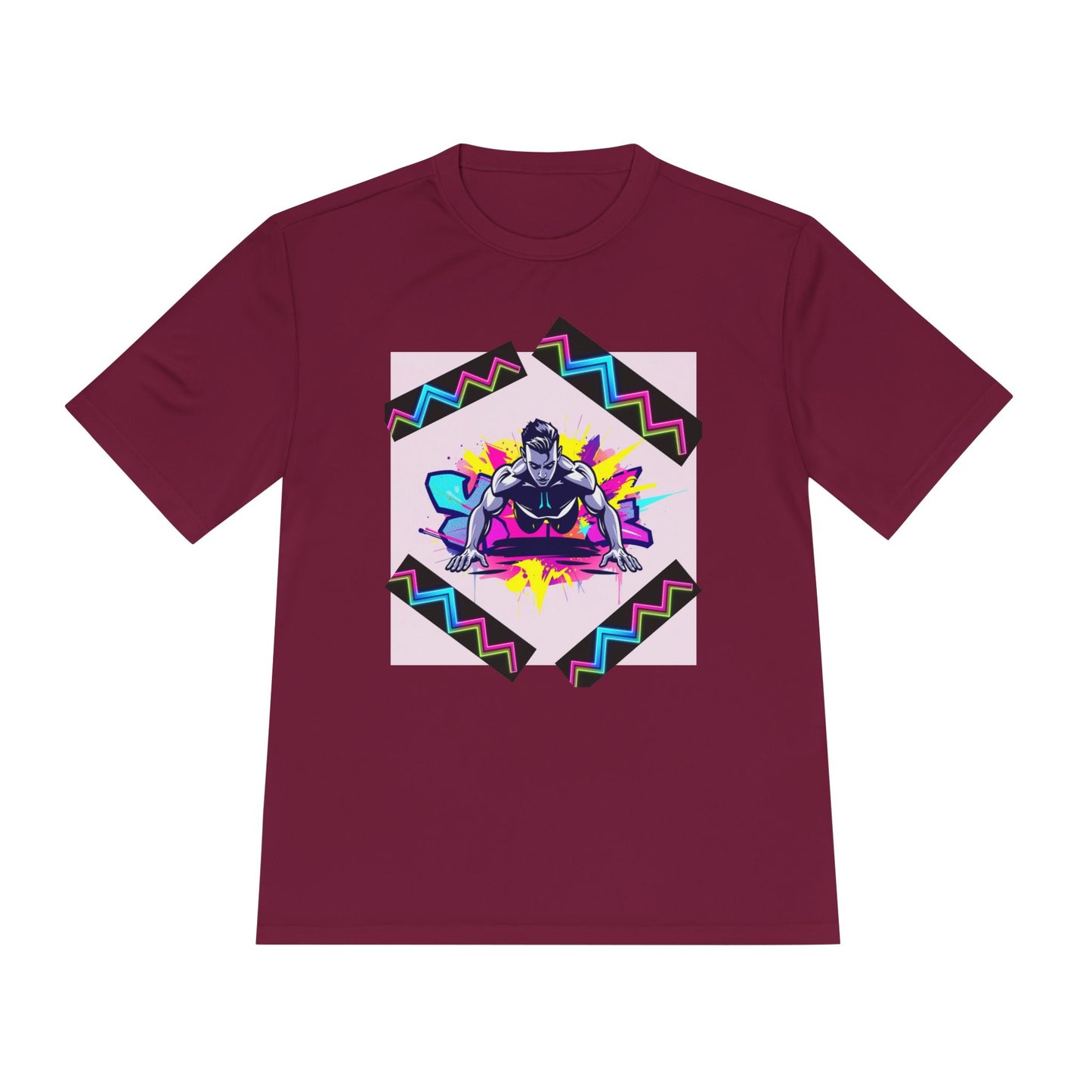 Vibrant Graphic Moisture Wicking Tee for Active Lifestyle