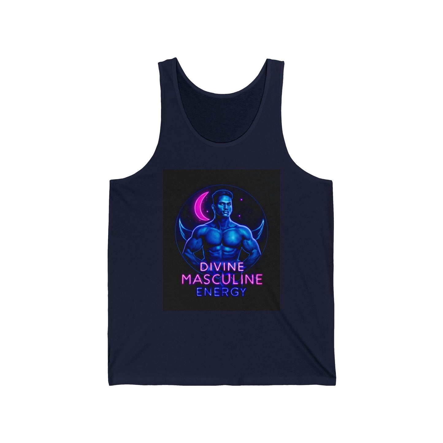 Divine Masculine Energy Tank Top | Unisex Jersey Apparel | Fitness Wear, Gift for Him, Casual Summer Attire, Spiritual Clothing, [...]