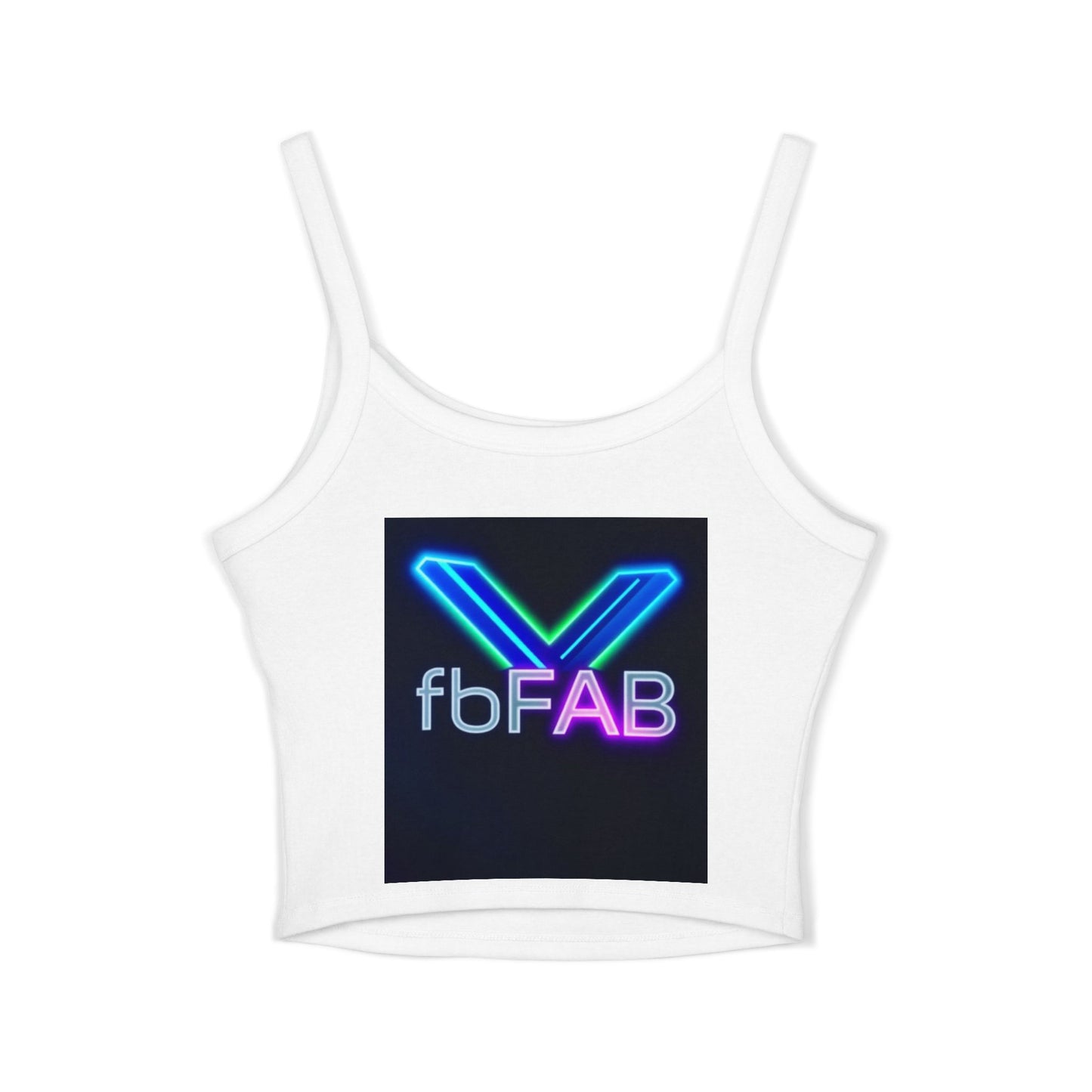 Neon Vibe Women's Spaghetti Strap Tank Top, Casual Summer Top, Festival Apparel, Trendy Graphic Tee, Cool Streetwear, Gift for Her