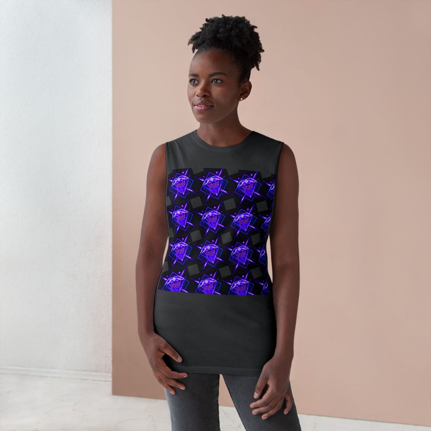 Unisex Graphic Tank Top, Trendy Summer Wear, Perfect for Festivals, Casual Outings, Vibrant Pattern Top, Comfortable Everyday Style