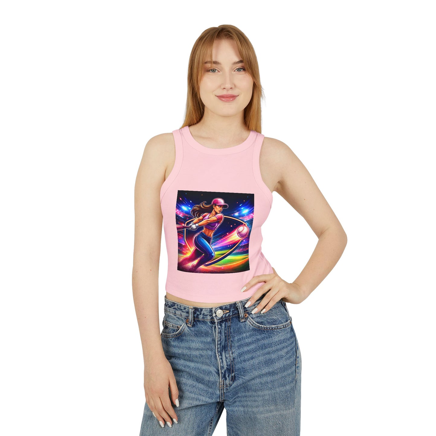 Women's Micro Rib Racer Tank Top