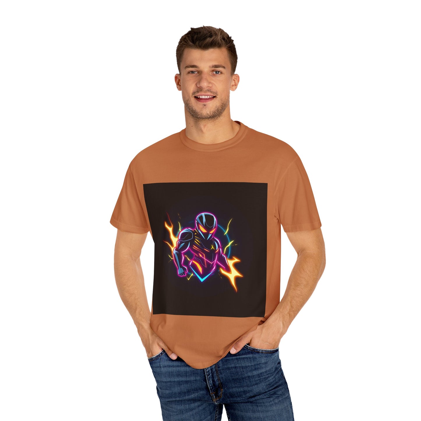 Vibrant Unisex Graphic T-Shirt, Cosmic Dreams Tee, Retro Neon Shirt, Stylish Casual Wear, Gift for Gamers & Dreamers