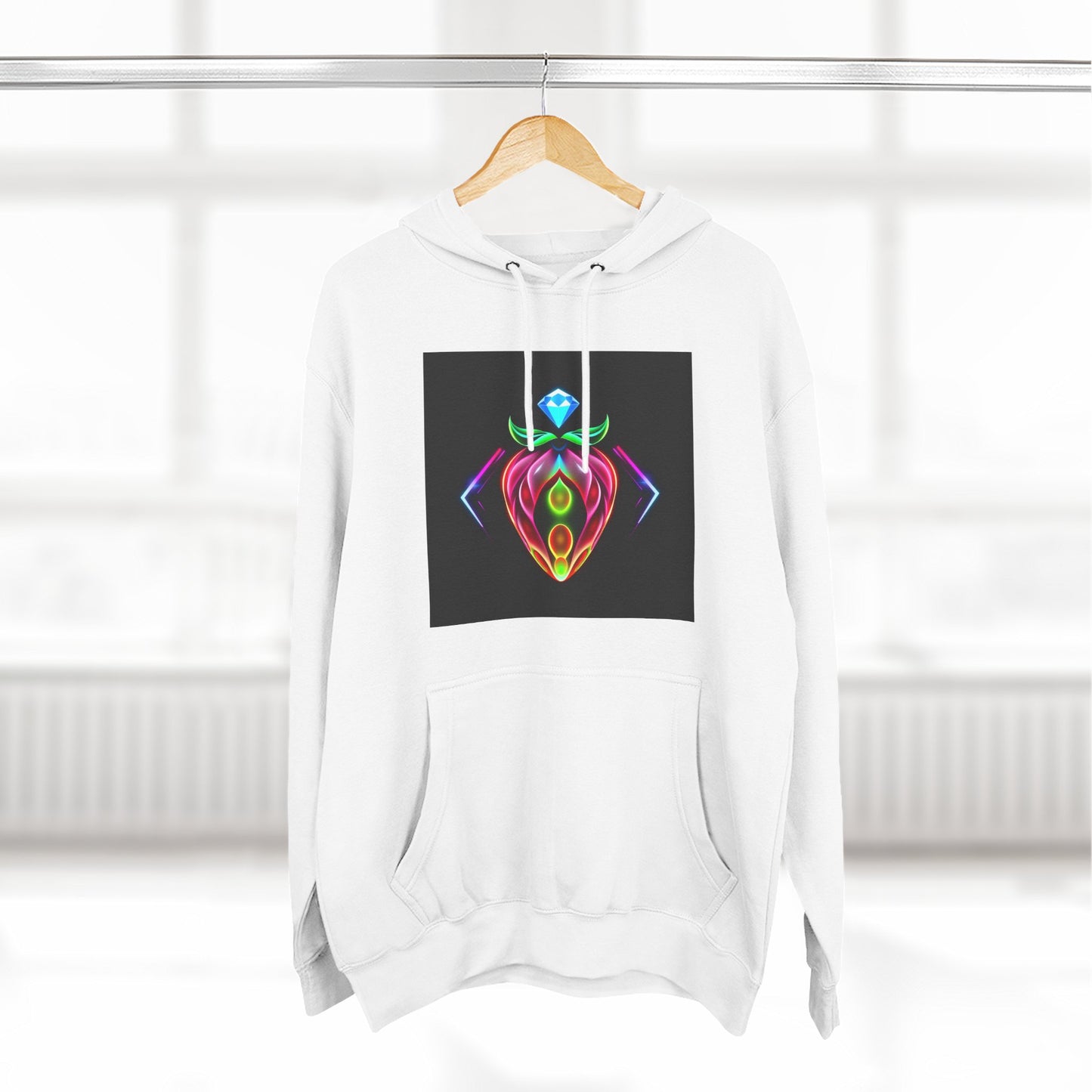 Vibrant Art Hoodie, Colorful Fleece Hoodie, Unique Sweatshirt, Artistic Gift, Cozy Layer for Every Occasion