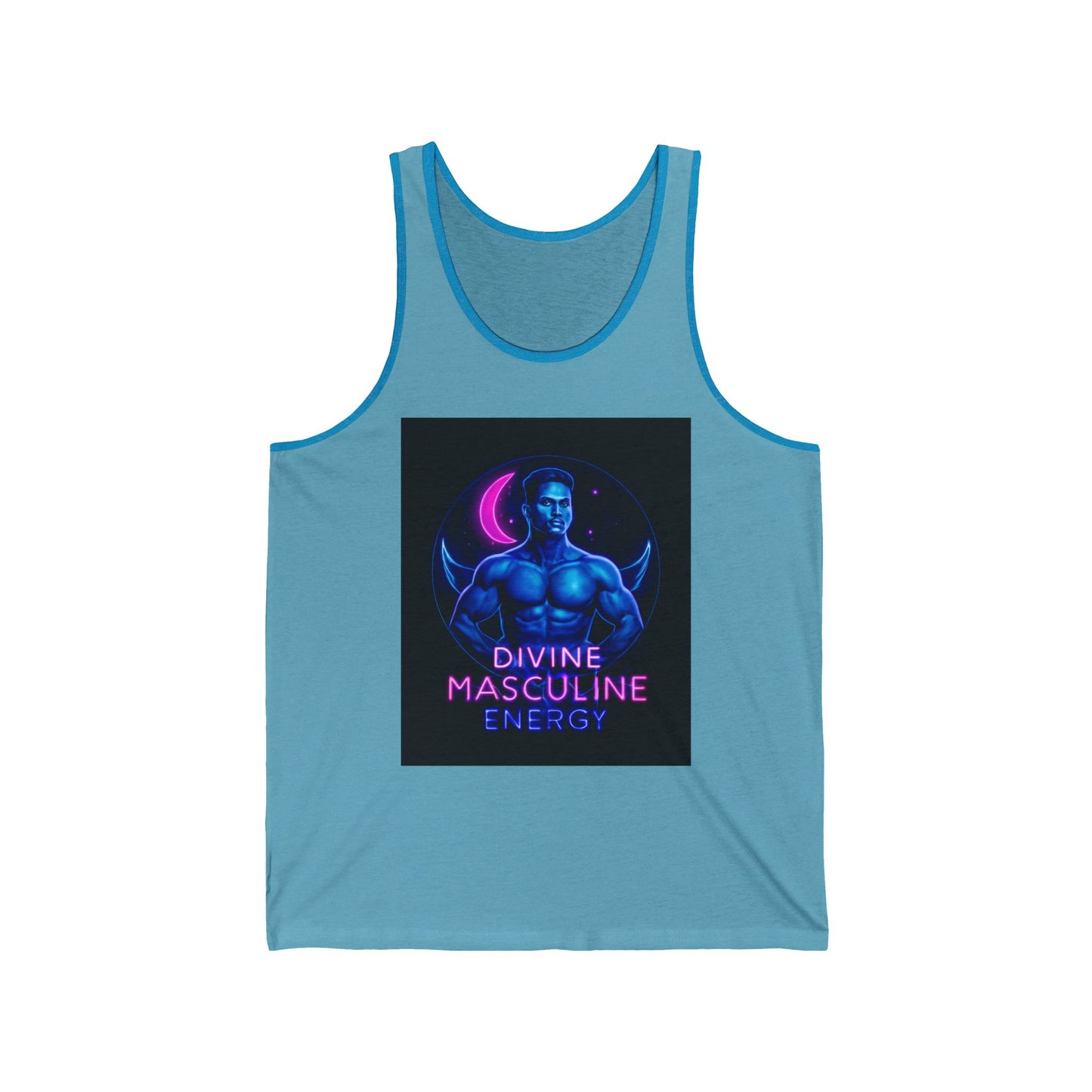 Divine Masculine Energy Tank Top | Unisex Jersey Apparel | Fitness Wear, Gift for Him, Casual Summer Attire, Spiritual Clothing, [...]