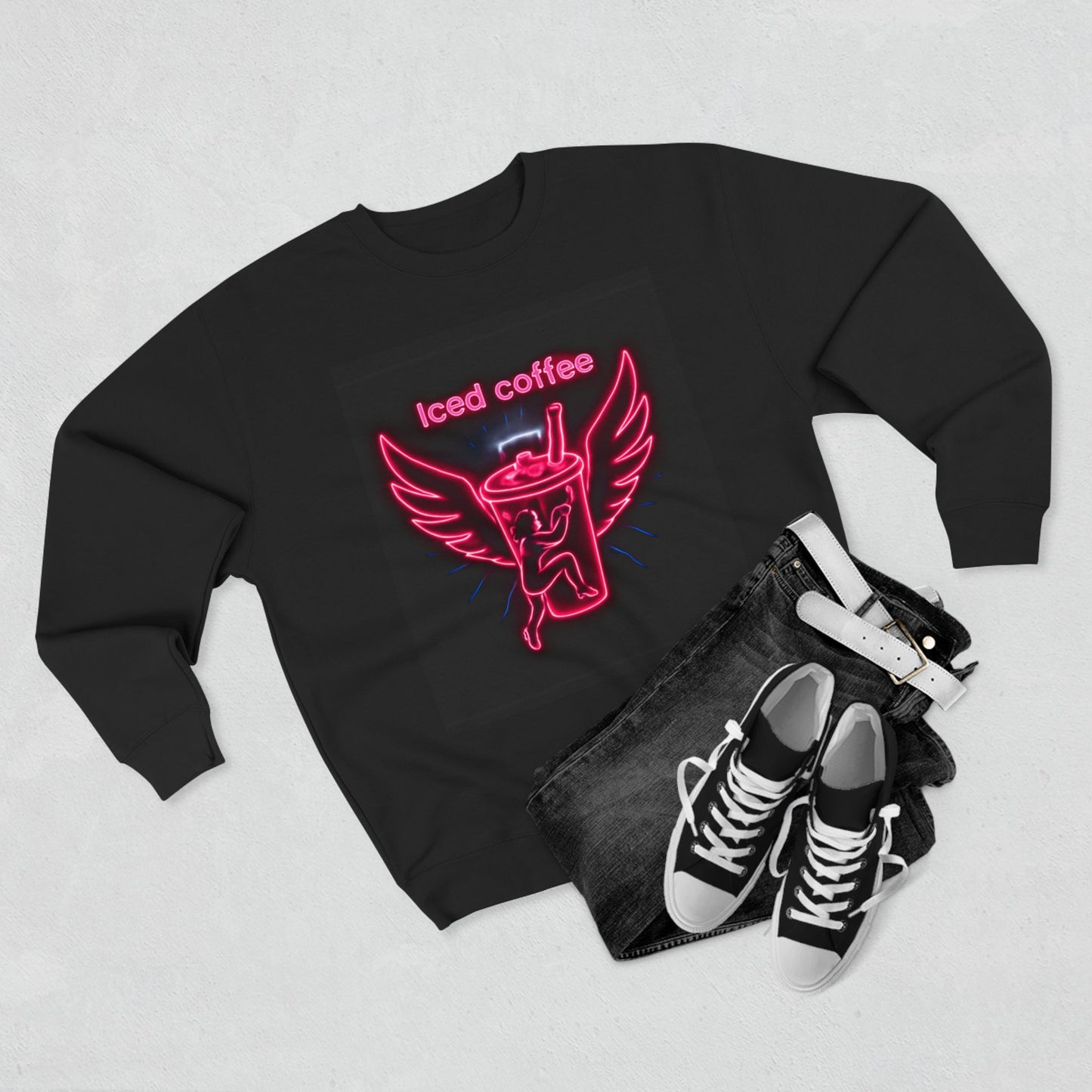 Wings & Coffee Unisex Crewneck Sweatshirt