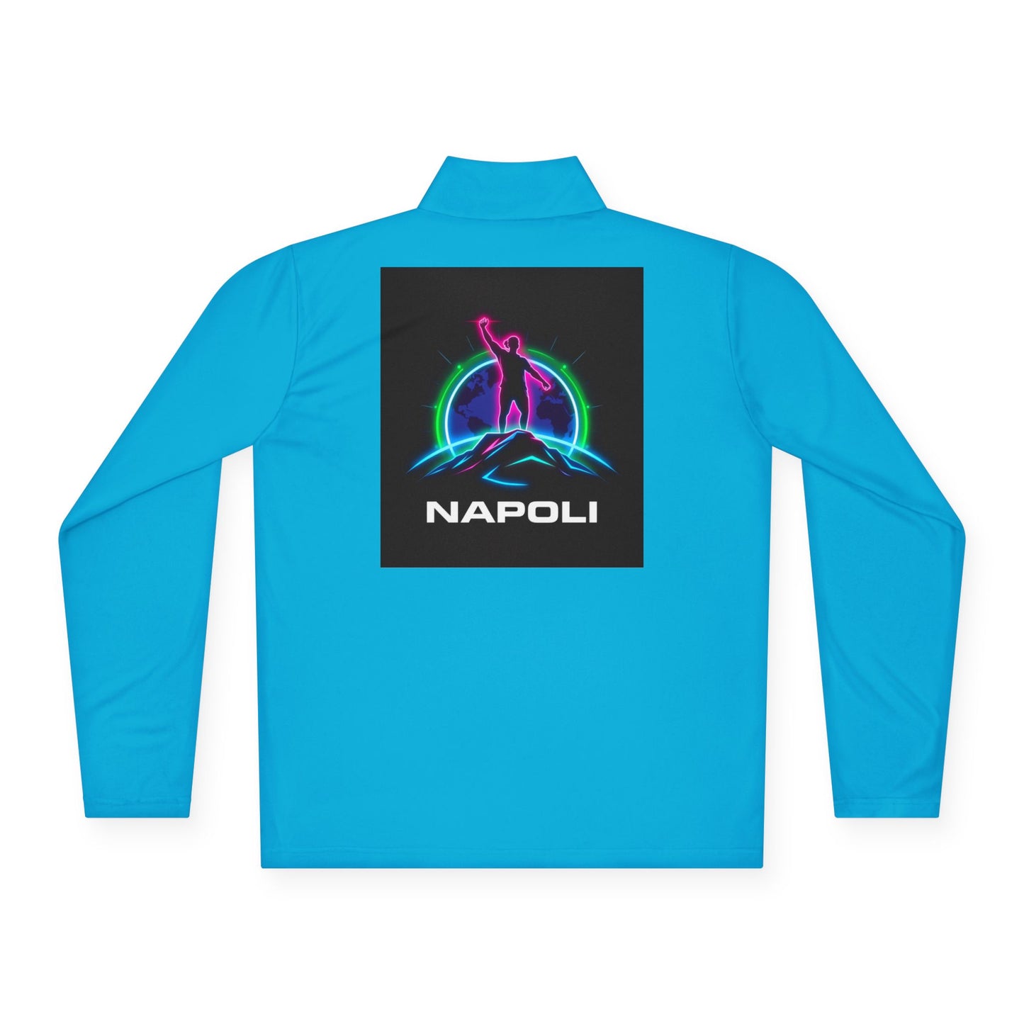Vibrant Unisex Quarter-Zip Pullover - Perfect for Casual Outings, Outdoor Adventures, Gifts, Napoli Inspired Apparel, Stylish Activewear