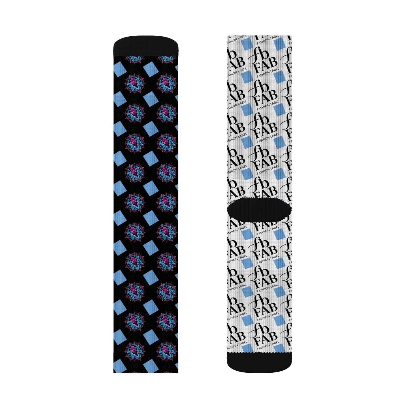 Sublimation Socks | Funky Patterned Crew Socks for Fashion Lovers, Unique Gift, Everyday Wear, Fun Accessories, Stocking Stuffers