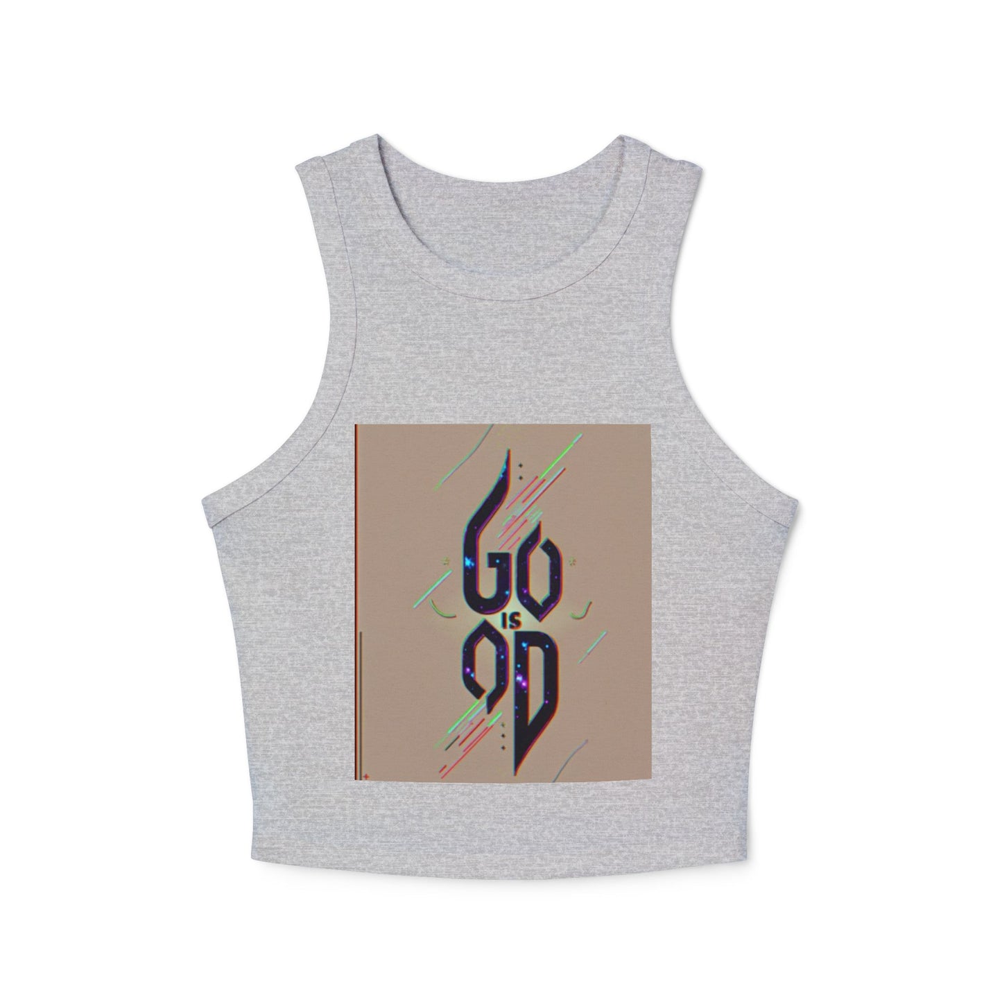 Inspirational Women's Micro Rib Racer Tank Top, Empowerment Tee, Motivational Workout Shirt, Stylish Athleisure Top, Gift for Her