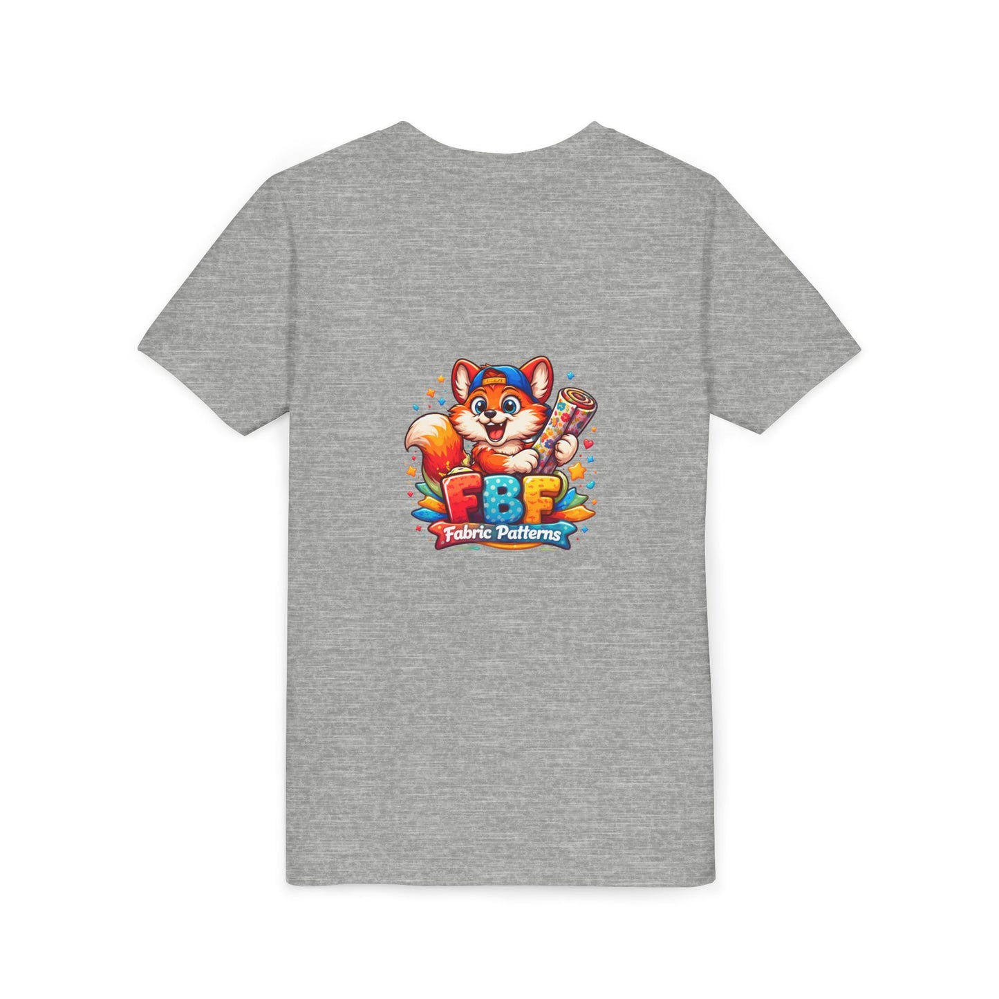 Youth Tee — Colorful Cartoon Fox 'FBF' Logo Kids Shirt