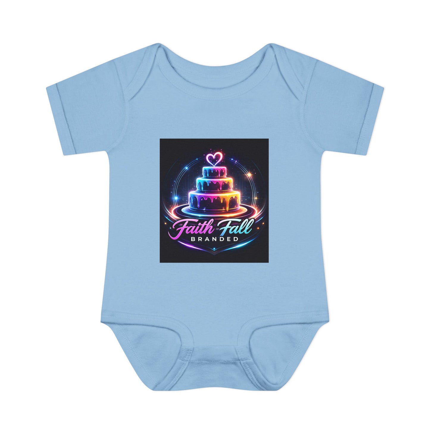 Infant Bodysuit — Neon Cake 'Faith, Fall, Brander' Baby Onesie