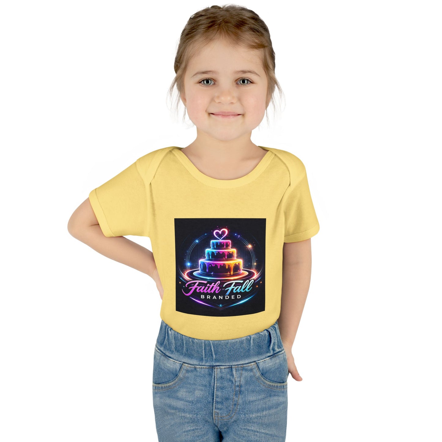 Infant Bodysuit — Neon Cake 'Faith, Fall, Brander' Baby Onesie