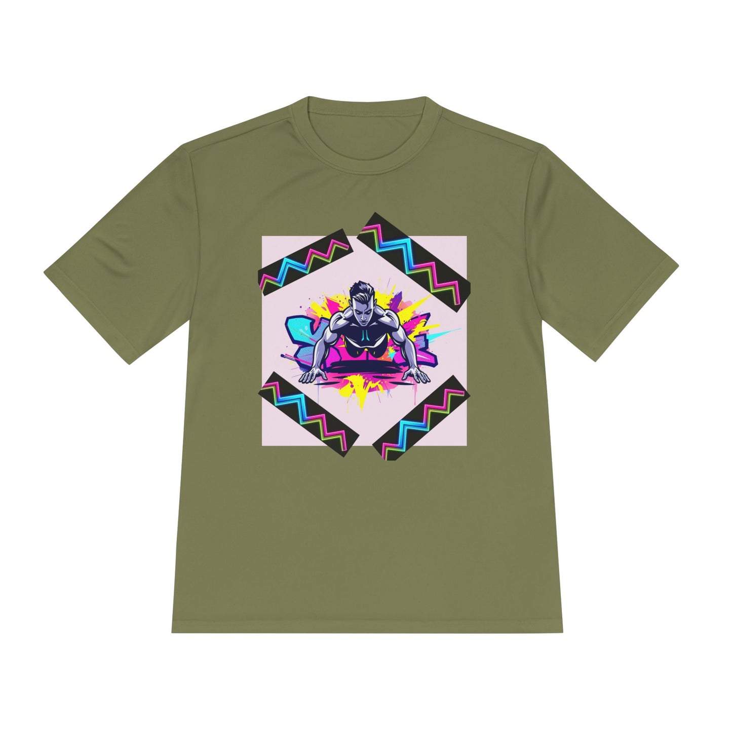 Vibrant Graphic Moisture Wicking Tee for Active Lifestyle