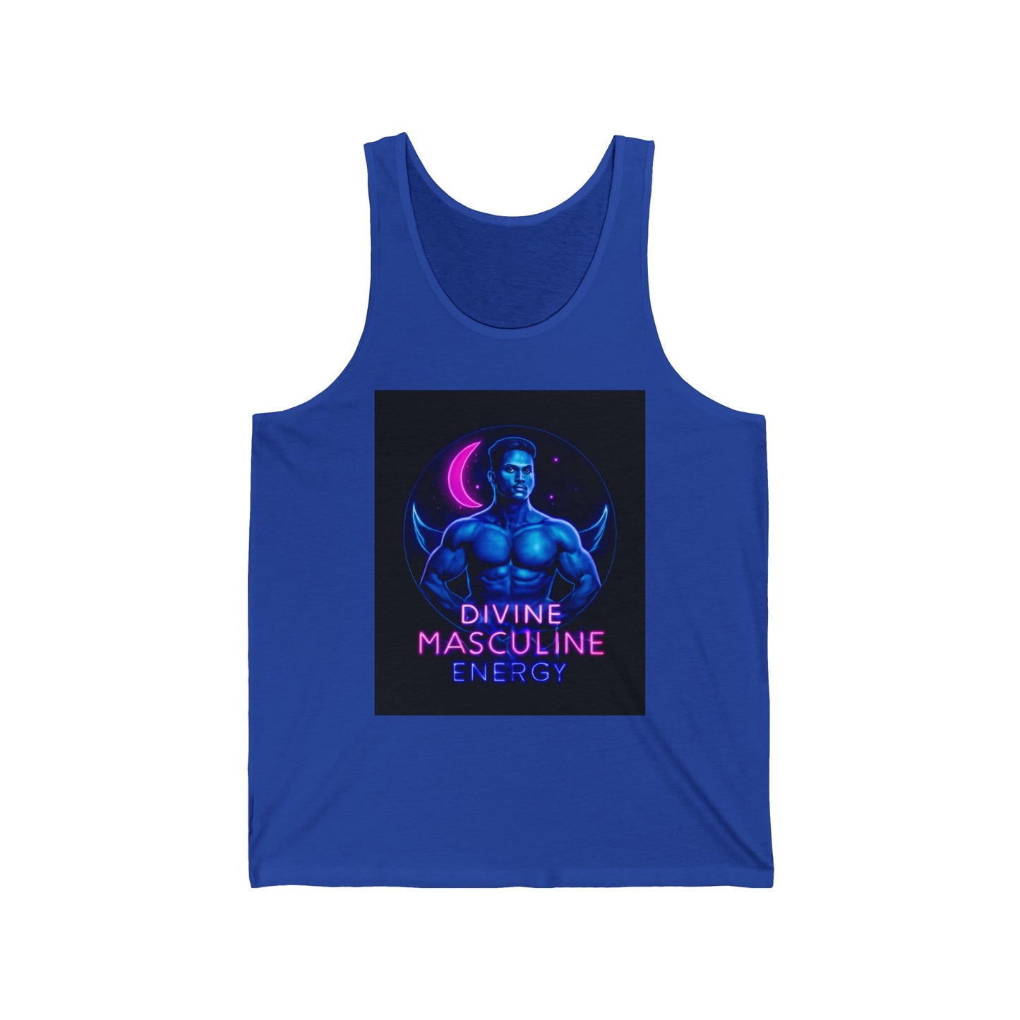 Divine Masculine Energy Tank Top | Unisex Jersey Apparel | Fitness Wear, Gift for Him, Casual Summer Attire, Spiritual Clothing, [...]