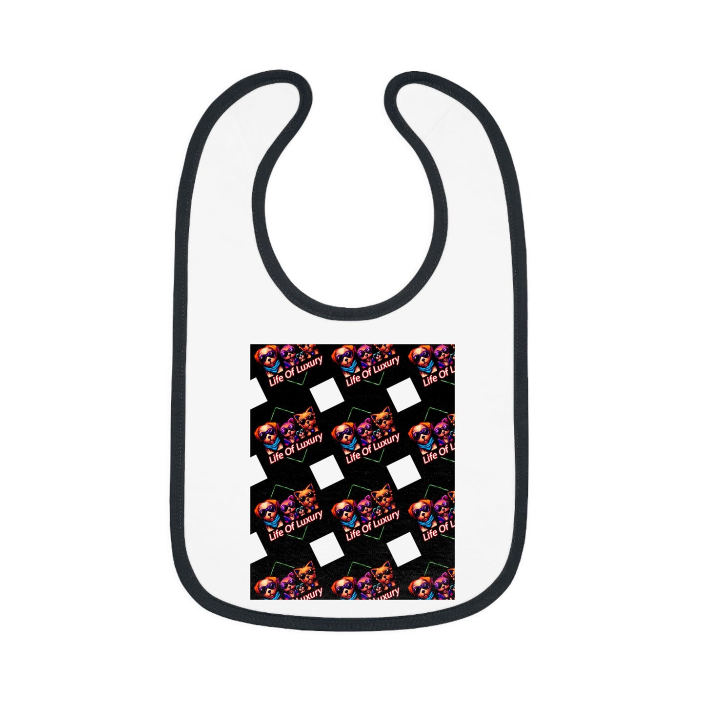 Vibrant Baby Bib with Contrast Trim, Stylish Baby Feeding Bib, Unique Gift for Baby Showers, Fun Print Bib for New Parents, Cute [...]