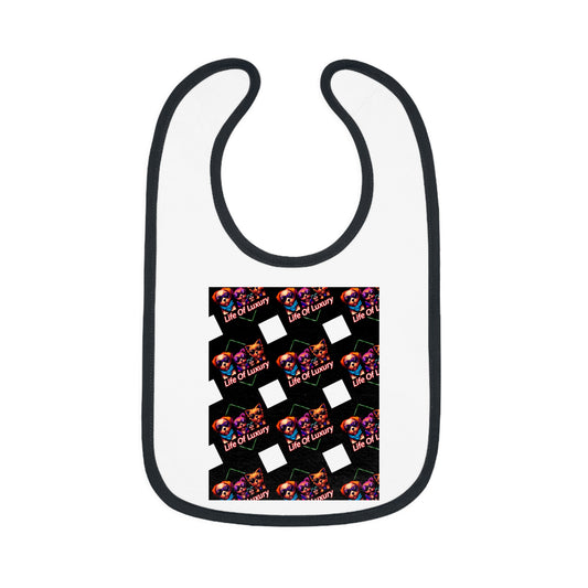 Vibrant Baby Bib with Contrast Trim, Stylish Baby Feeding Bib, Unique Gift for Baby Showers, Fun Print Bib for New Parents, Cute [...]