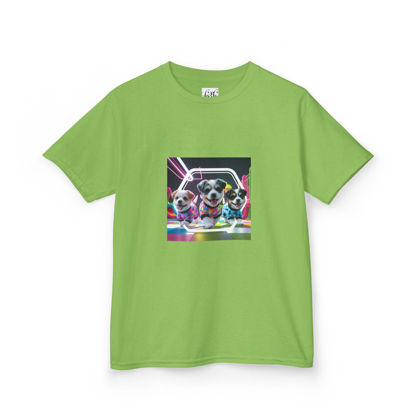 Colorful Dog-Themed Kids Tee - 'Unity Fun' Design