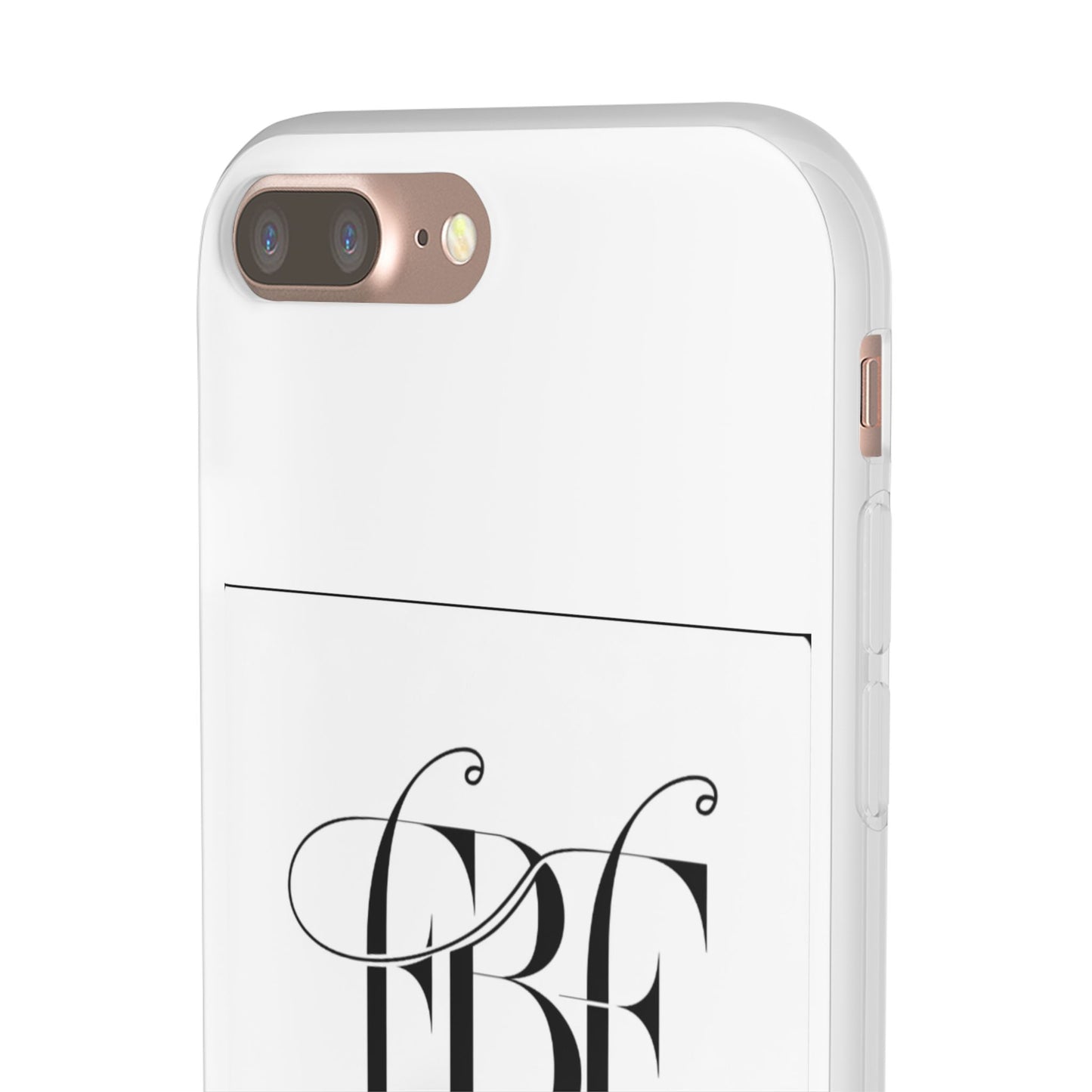 Chic Flexi Phone Case with Fashion Label Design