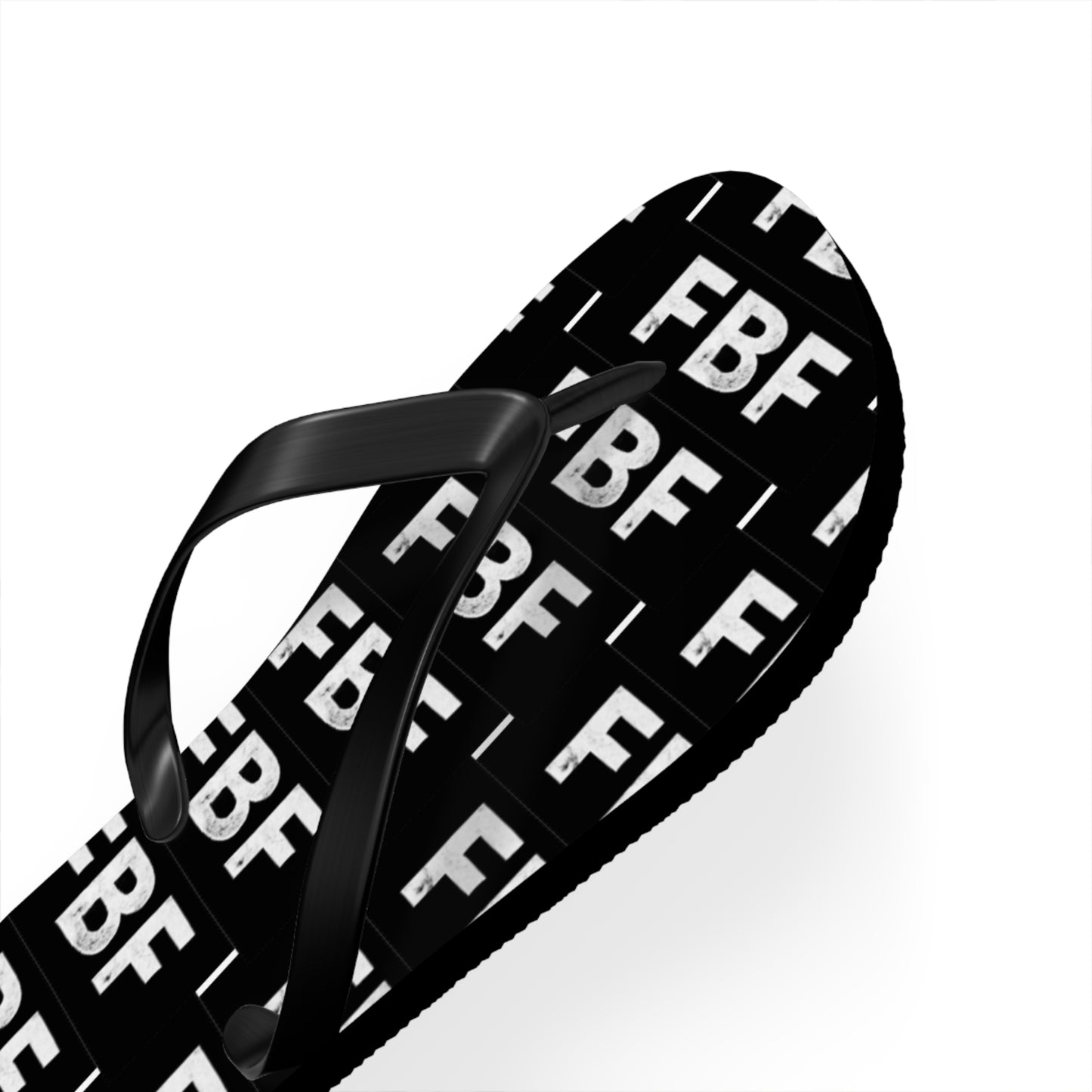 Trendy Flip Flops with FBF Print - Summer Vacation Footwear, Beach Wear, Casual Sandals, Gift for Sun Lovers, Stylish Pool Slides