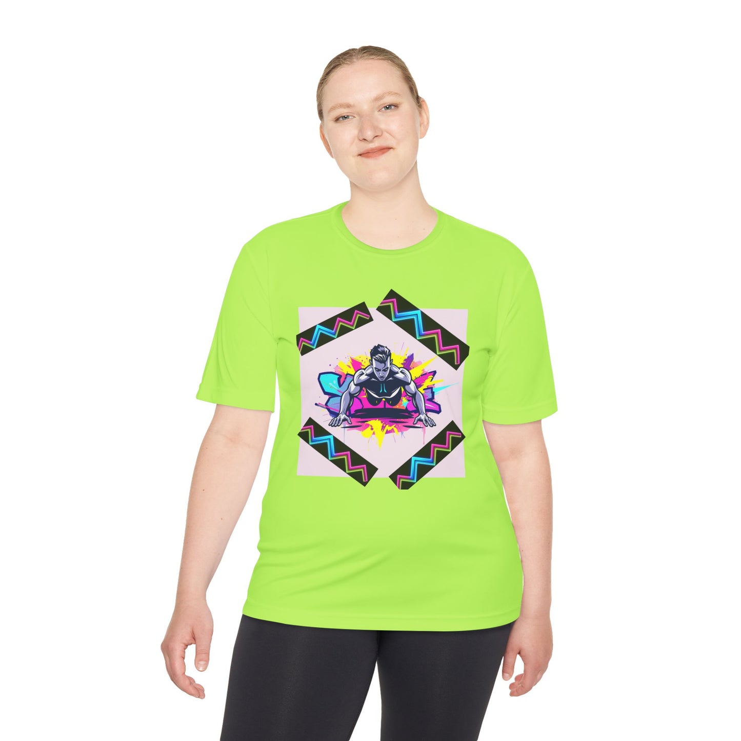 Vibrant Graphic Moisture Wicking Tee for Active Lifestyle