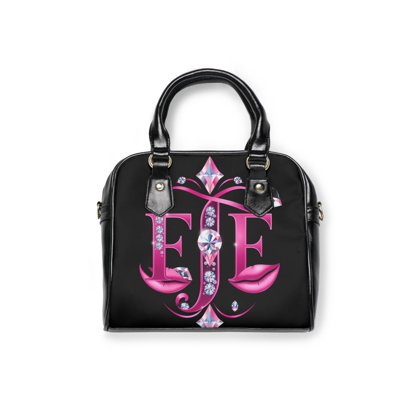 Glamorous Pink Lips Shoulder Handbag, Fashion Tote, Evening Bag, Chic Handbag, Glam Accessory, Crystal Design Purse
