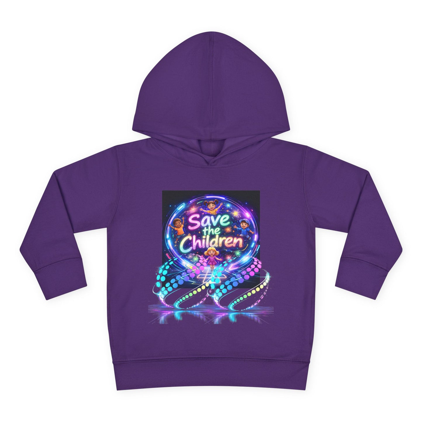Save the Children Toddler Hoodie — Colorful Neon FBF Charity Pullover