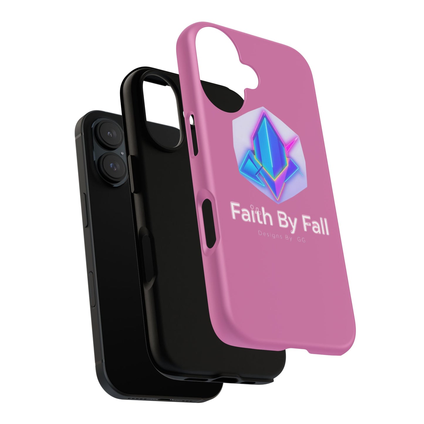 Vibrant Phone Case with Motivational Design - Faith By Fall, Colorful Phone Cover, Customizable Mobile Accessory, Unique Gift Idea, [...]