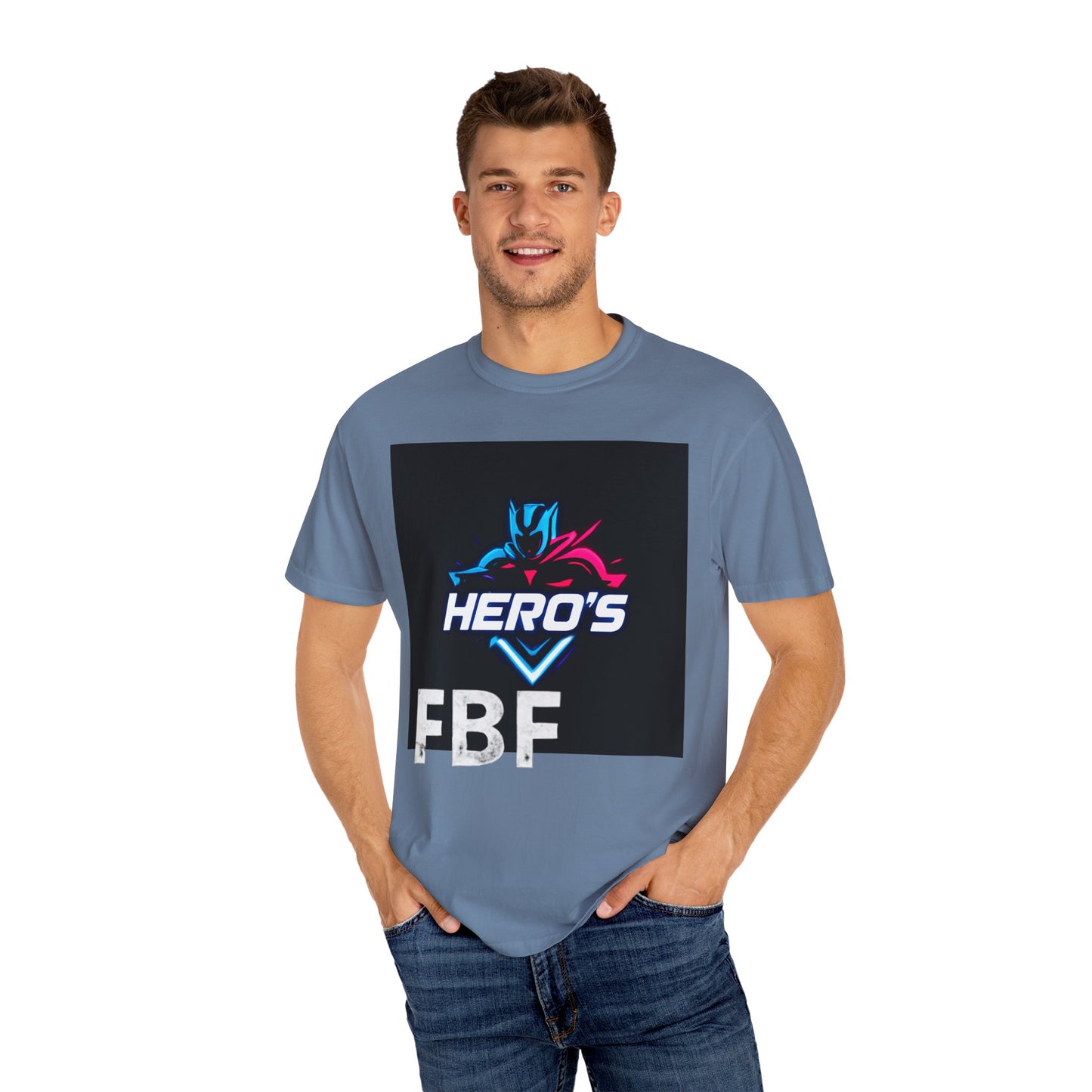 Hero's Unisex Garment-Dyed T-shirt, Casual Tee, Perfect for Gifting, Comic Fans, Hero Celebrations, Graphic Tee, Everyday Wear