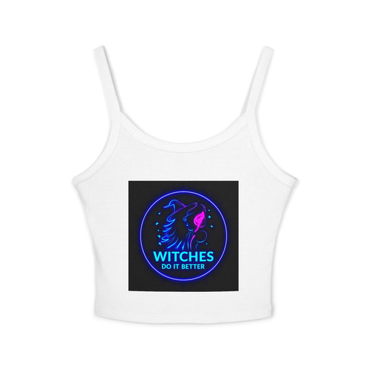 Women's Neon Graphic Tank Top - Perfect for Witches & Festival Lovers, Summer Fashion, Witchy Vibes, Occasions & Celebrations