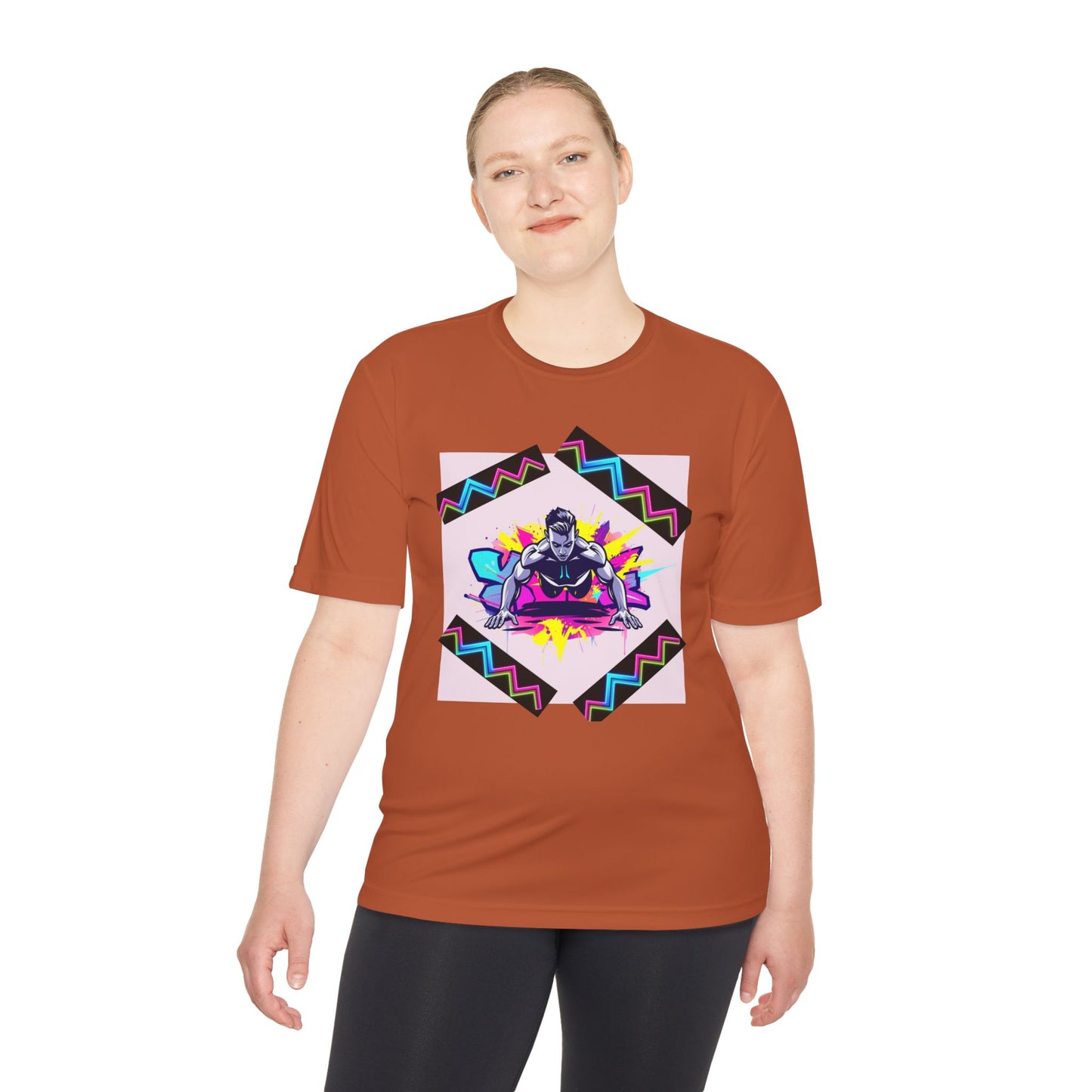 Vibrant Graphic Moisture Wicking Tee for Active Lifestyle