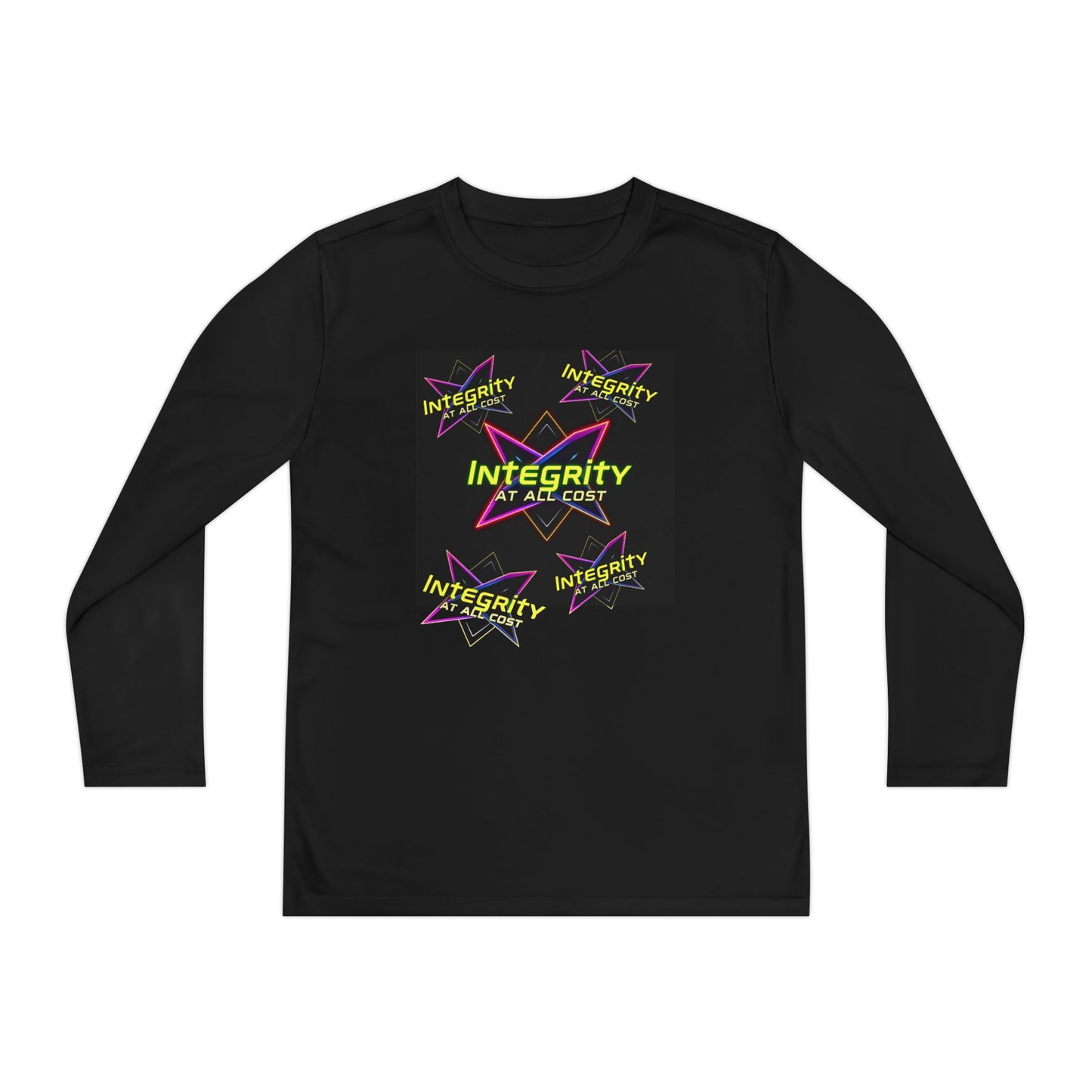 Integrity Youth Long Sleeve Tee, Cool Graphic Shirt, Motivational Apparel, Perfect for Sports, Birthday Gift