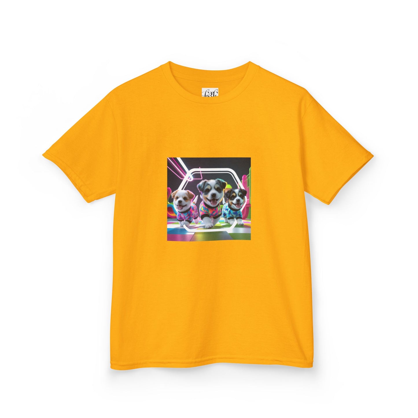 Colorful Dog-Themed Kids Tee - 'Unity Fun' Design