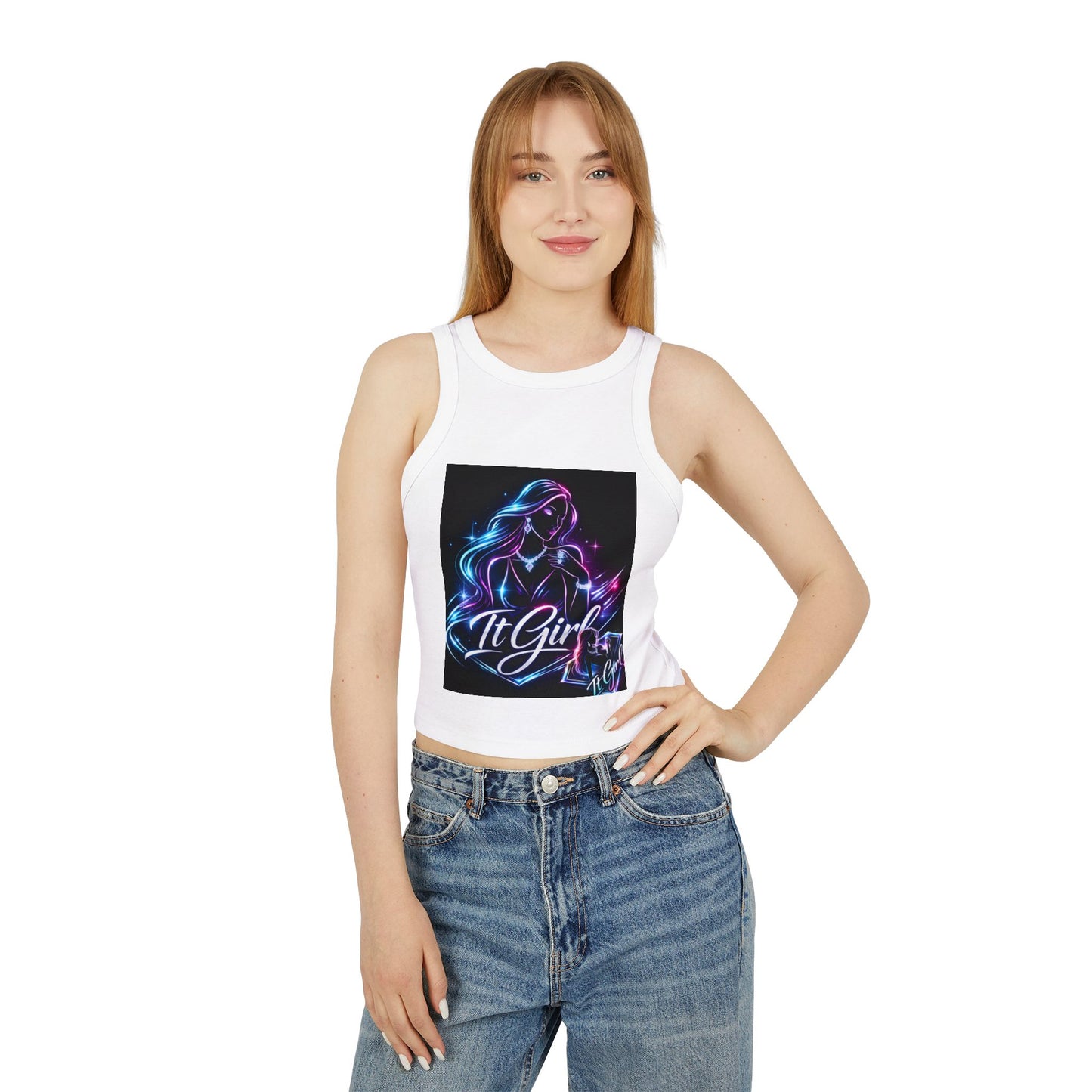 Women's Micro Rib Racer Tank Top