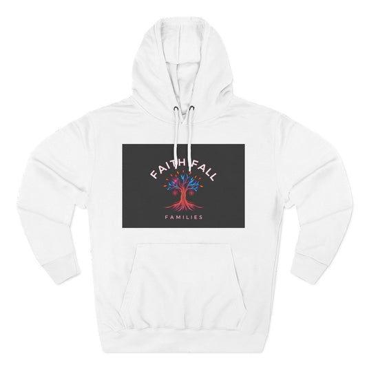 Faith Fall Families Fleece Hoodie, Gift for Faithful Friends, Cozy Layer, Casual Wear, Fall Fashion, Trendy Outfits, Family Gatherings