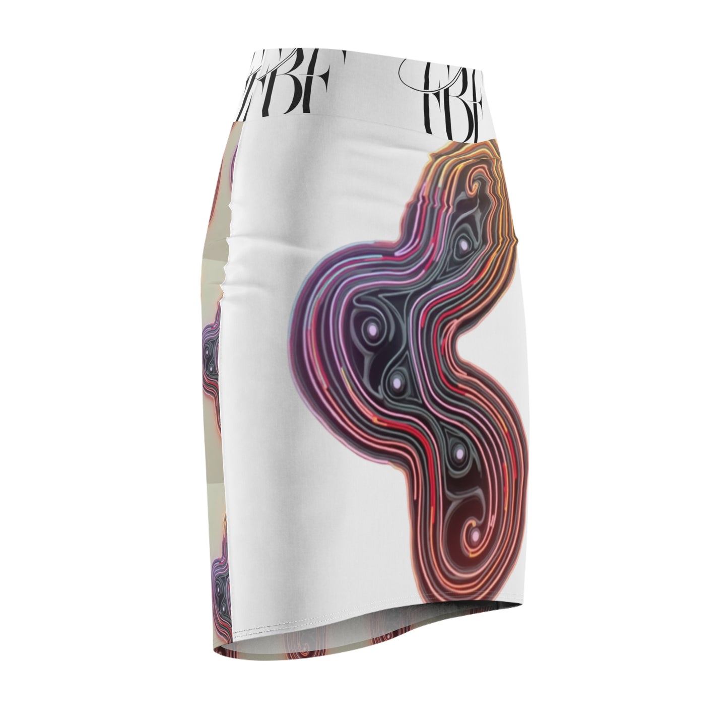 Colorful Women's Pencil Skirt, Bodycon Skirt, Chic Office Wear, Vibrant Fashion, Stylish Night Out Outfit