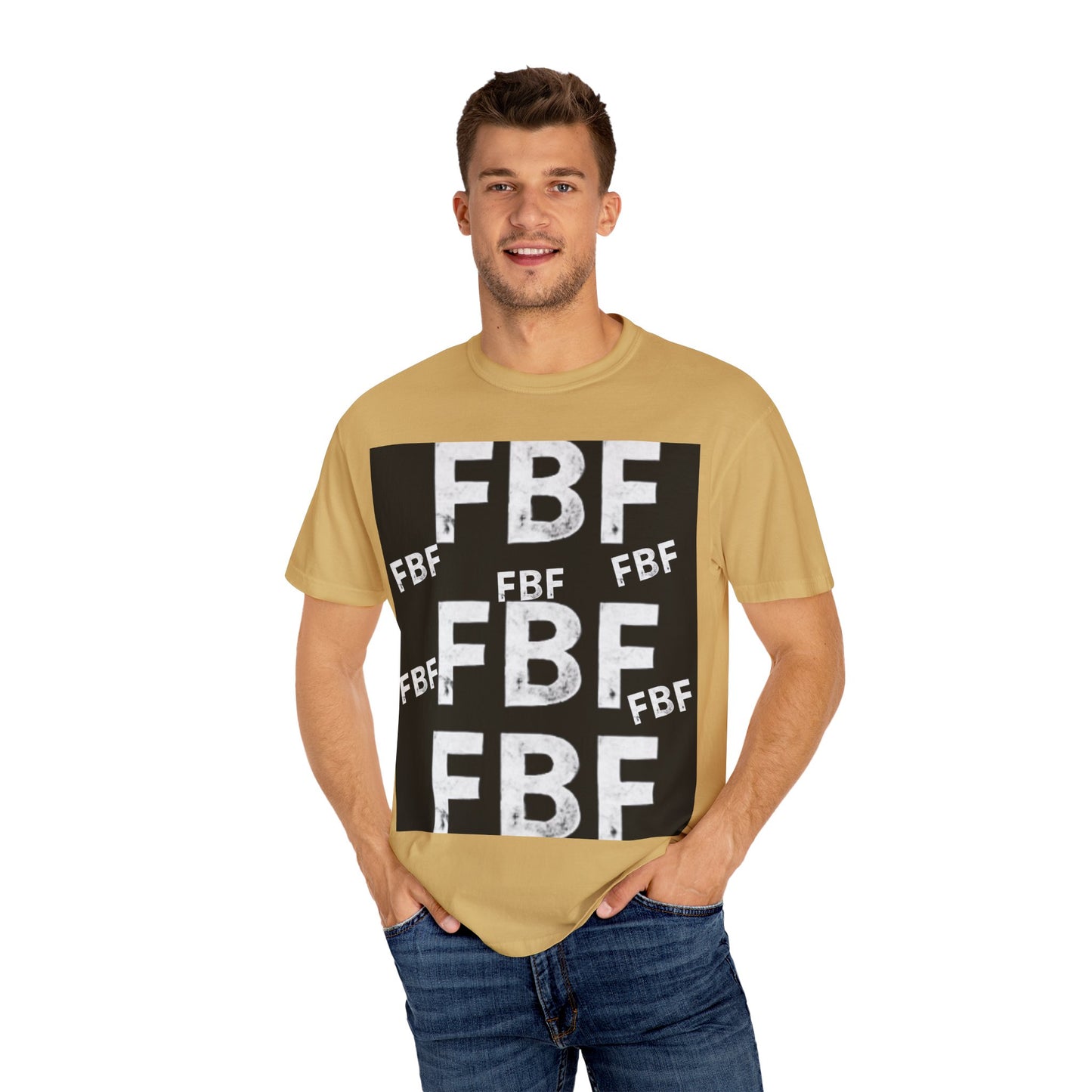 FBF Garment-Dyed Unisex T-shirt, Casual Wear, Graphic Tee, Street Style, Gift for Friends, All Occasions