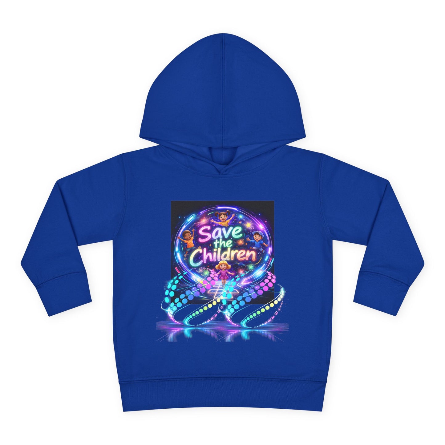 Save the Children Toddler Hoodie — Colorful Neon FBF Charity Pullover