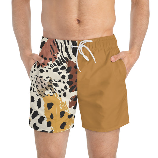 Men’s animal print Swim Trunks (AOP)
