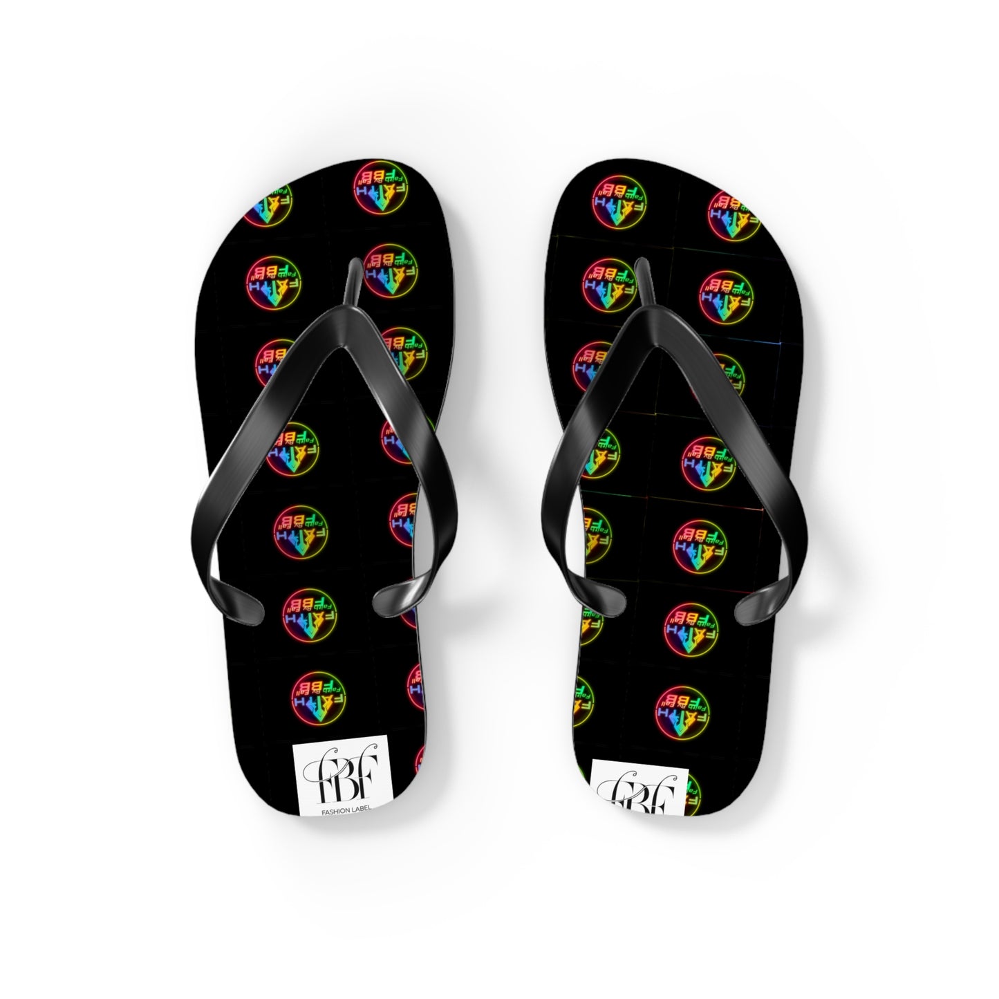 Vibrant Faith Flip Flops | Summer Style, Beachwear, Casual Sandals, Vacation Footwear, Fun Gift for Friends