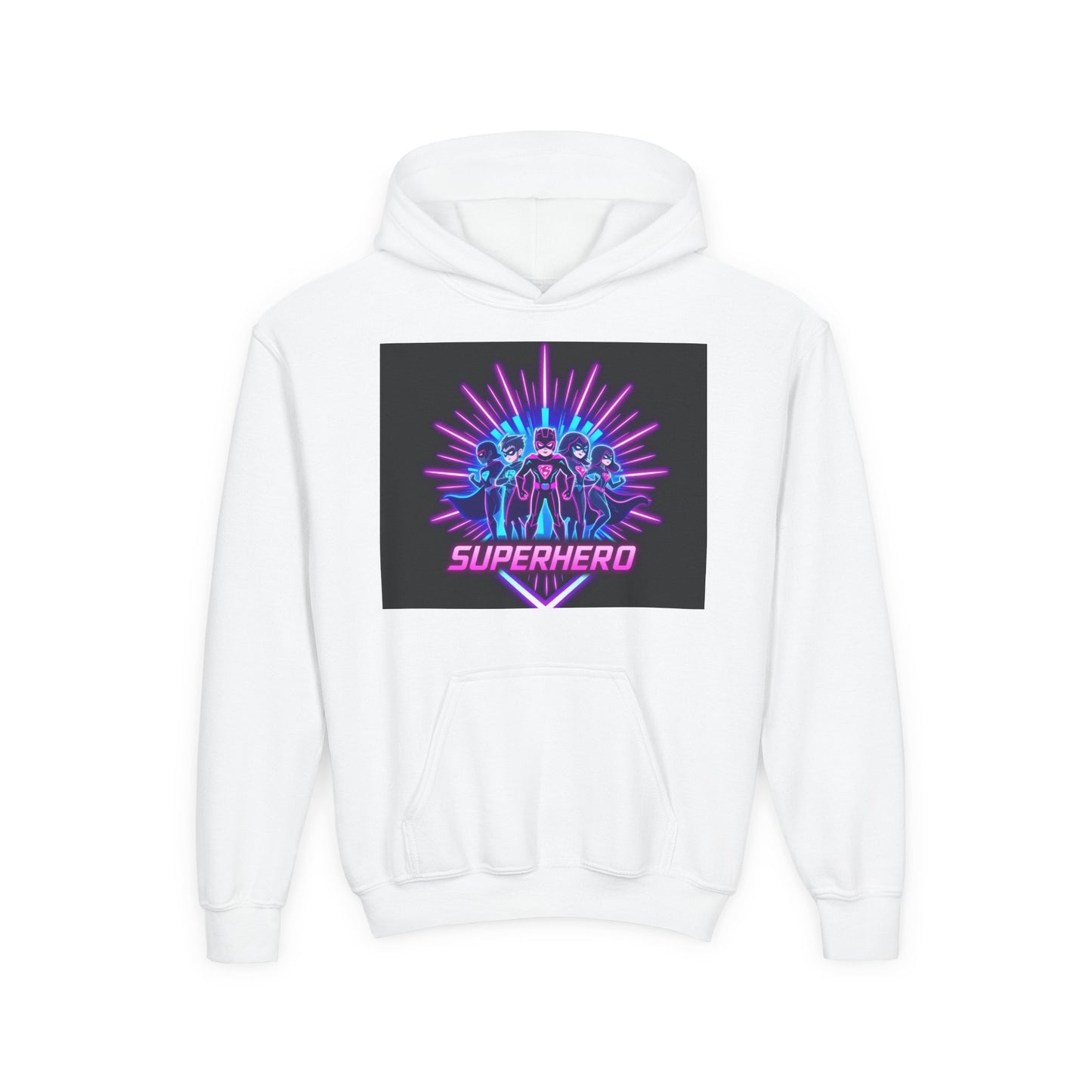 Youth Superhero Sweatshirt for Kids, Fun Hoodie for Playdates, Gift for Birthdays, Cool Sweatshirt for Young Heroes, Perfect for Casual Wear