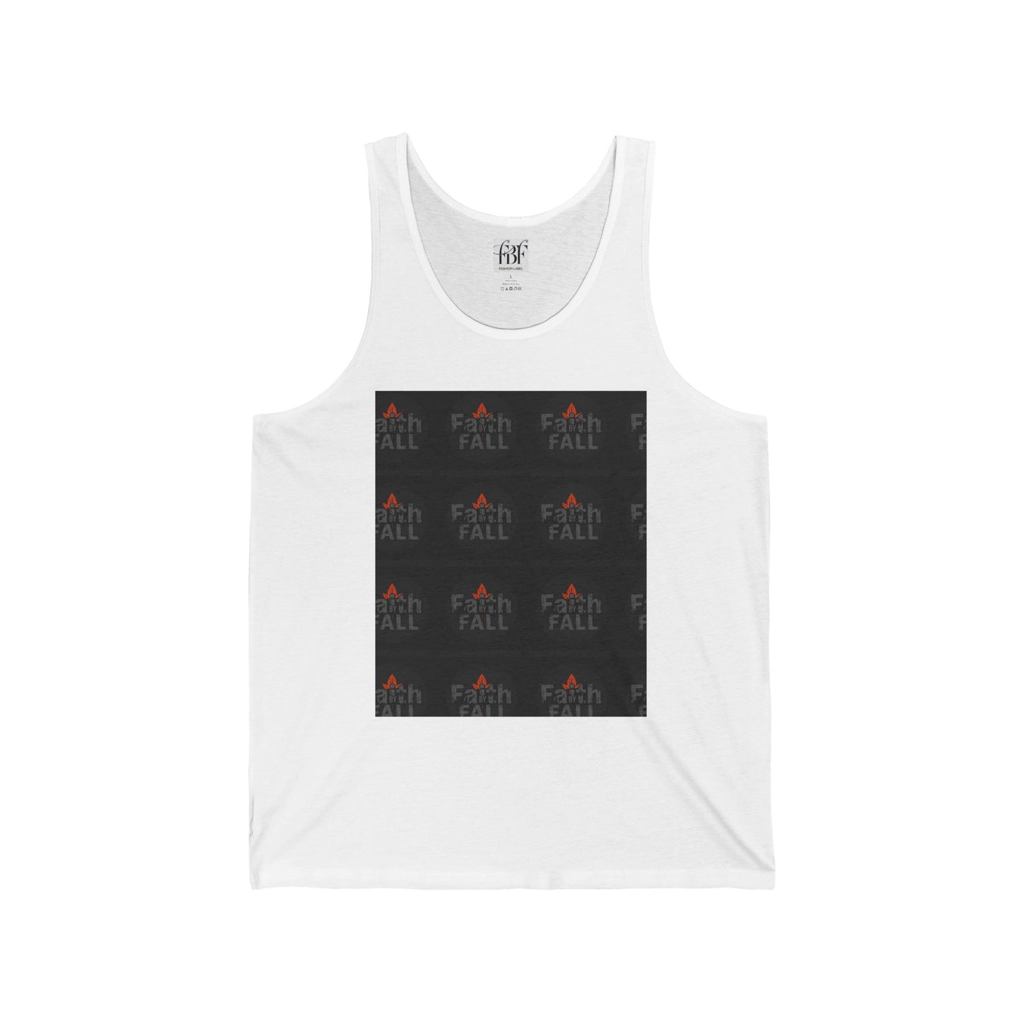 Fall Faith Unisex Jersey Tank Top - Inspirational Autumn Apparel