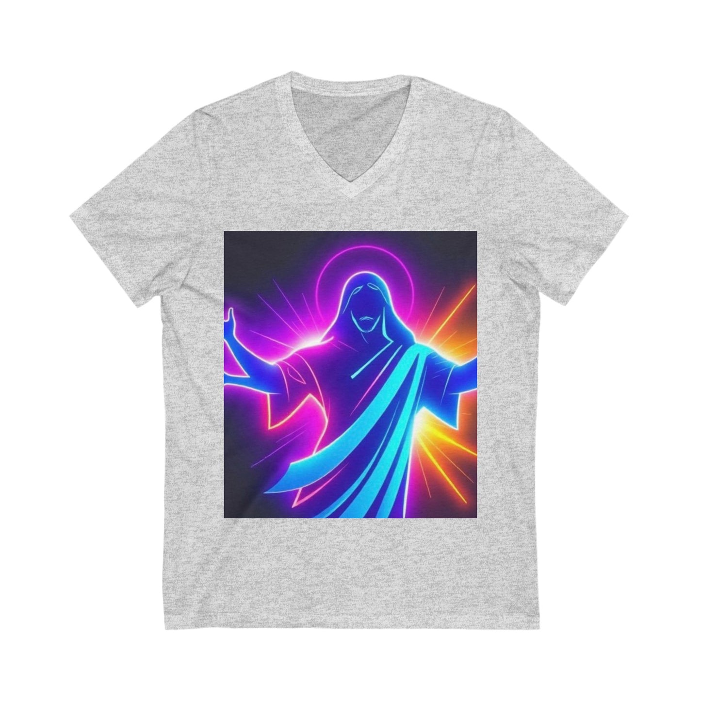 Unisex Jersey Short Sleeve V-Neck Tee