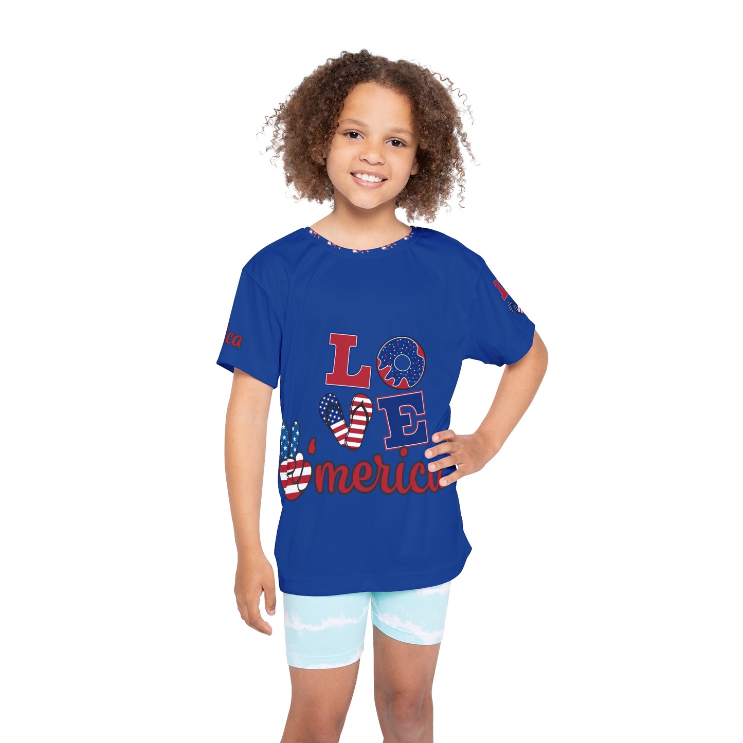 Peace to America Kids Sports Jersey (AOP)