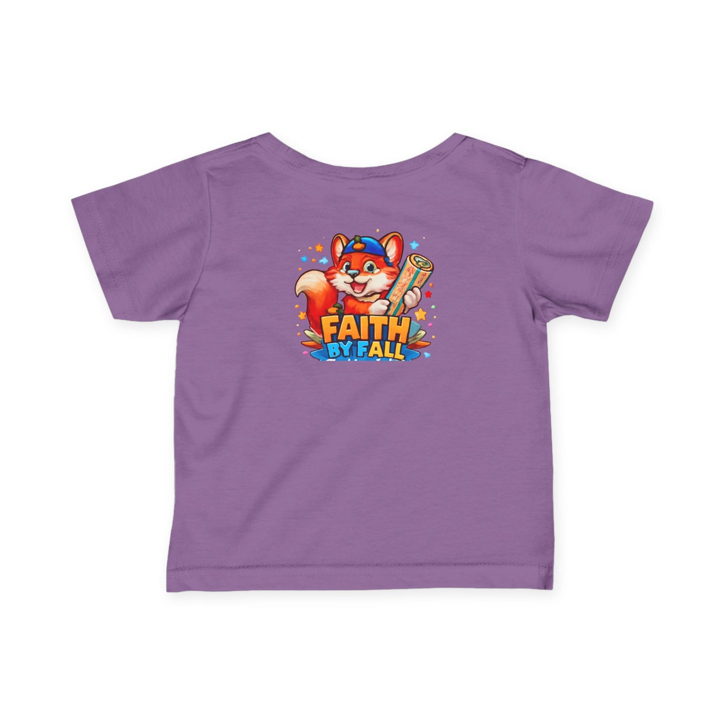 Infant Tee — Cute Fox "Faith Fox" Graphic Baby Shirt