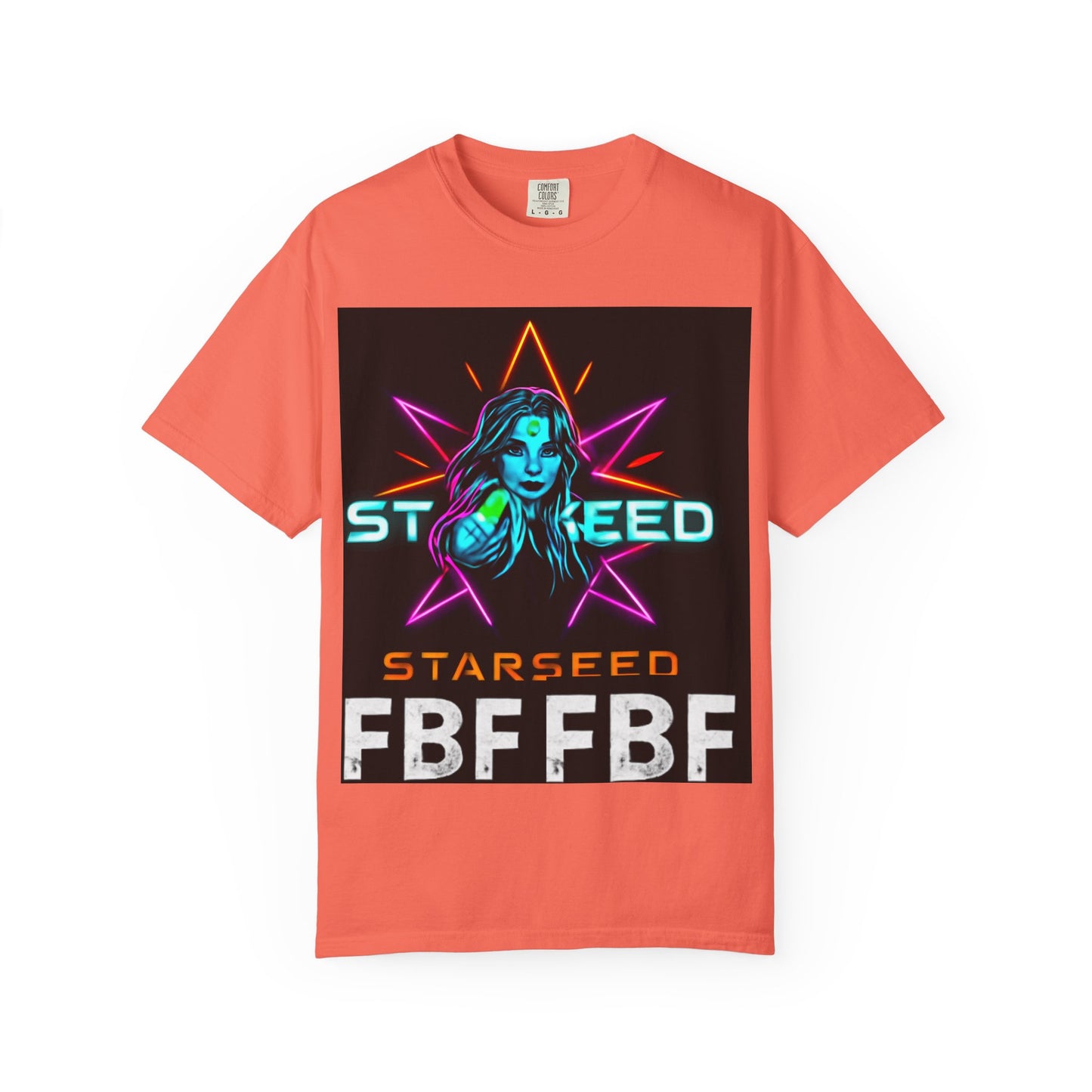 Neon Graphic T-Shirt - Starseed FBF Tee, Unisex Fashion, Cool Gift, Festival Wear, Retro Style, Casual Streetwear