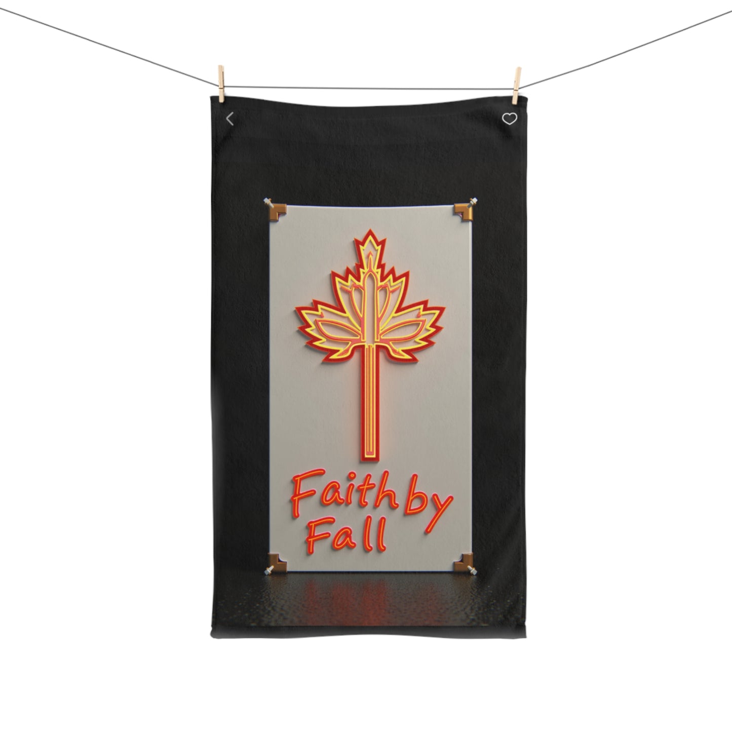 Faith by Fall Hand Towel, Autumn Decor, Inspirational Kitchen Towel, Thanksgiving Gift, Rustic Home Decor, Fall Kitchen Accessory