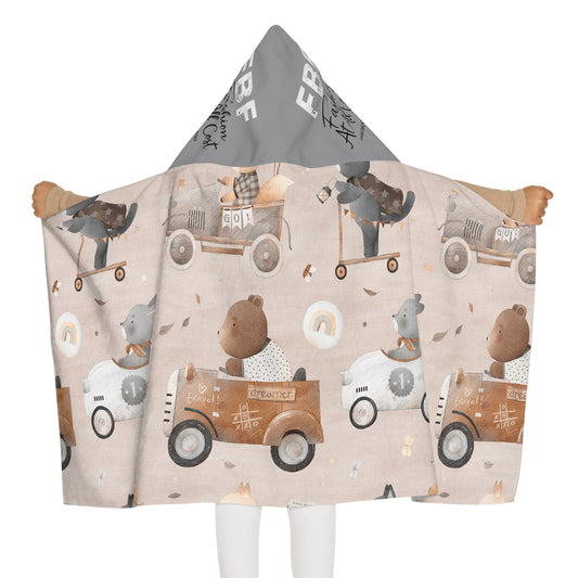 Teddy Bears Traveling Youth Hooded Towel